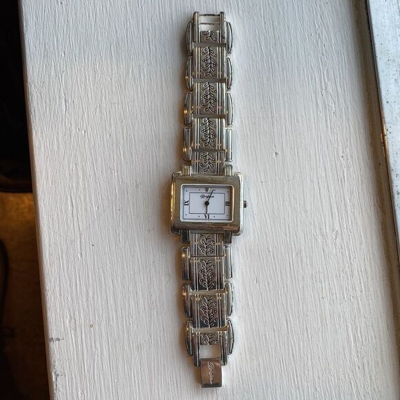 Brighton Dresden silver etched square chunky link watch - Picture 5 of 6